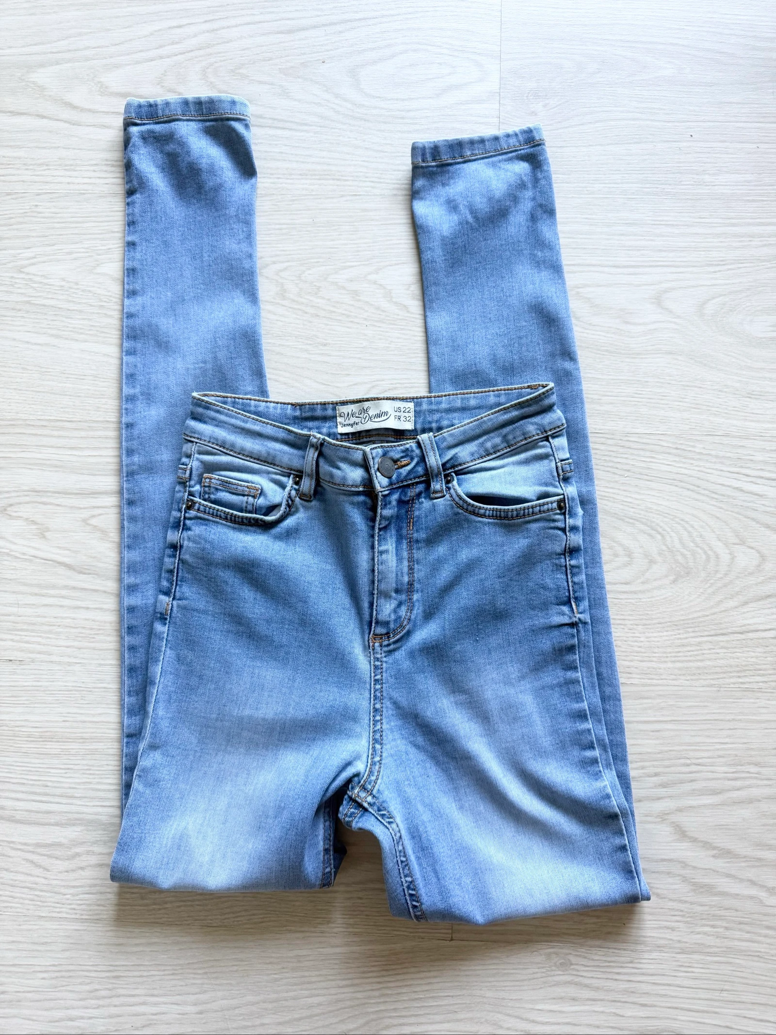 Jean slim skinny bleu clair Jennyfer taille 32 XXS  – photo 3